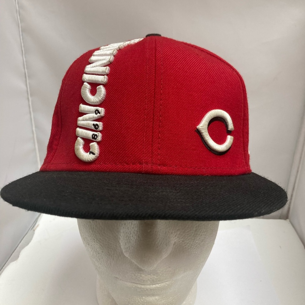 New Era MLB Cincinnati Reds 1869 59Fifty Fitted Cap Hat 7 1/4 3D Embroidered